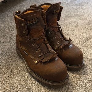 Carolina Men's 6” Composite Toe Lace Up Brown Leather Boots